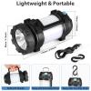 BOBKID 2 Pack Camping Lantern, Outdoor LED Camping Light, Rechargeable Flashlights with 1000LM, 6 Modes, IPX5 Waterproof Portable Emergency Camp Light for Hurricane Survival - Black view 4
