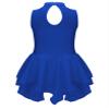 Jhaoyu Kids Girls Sleeveless Ice Skating Dress Ballet Dance Leotards Skirt Figure Skating Competition Costume Royal Blue 14 Years view 4