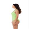 BCA by Rebecca Virtue Madilynn Texture - Women's One Piece Swimsuit with Scoop Neckline, Textured Design and Multi-Way Back Tie, Bathing Suits for Women, Lime Light, Medium view 4