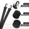 AzReference Ski and Snowboard Boot Carrier Strap Shoulder Sling Leash for Women Men Snowboarding Ice Skates Skiing Accessories, Black view 4