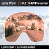 ZERO TECH BASE Compatible Replacement Lens for Smith I/OX Snow Goggles Sapphire Mirror view 2