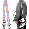 AzReference Ski and Boot Carrier Straps, Adjustable Shoulder Sling Leash, Roller Skate Leash for Skiing Snowboarding Ice Skates Rollerblades, Purple view 1