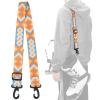 AzReference Ski and Boot Carrier Straps, Adjustable Shoulder Sling Leash, Roller Skate Leash for Skiing Snowboarding Ice Skates Rollerblades, Orange