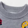 Winter Knit Sweater Toddler Boys Girls Cartoon Cars Prints Sweater Long Sleeve Warm Knitted Pullover (Grey, 6-7 Years) view 3