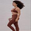 Aoxjox Women's Workout Sports Bras Fitness Metamorph Sienna Twist Bra Yoga Crop Tank (Cherry Mahogany, XX-Large) view 3