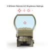 Feyachi RS-61 Reflex Sight, Multiple Reticle System Red Dot Sight with Picatinny Rail Mount view 4