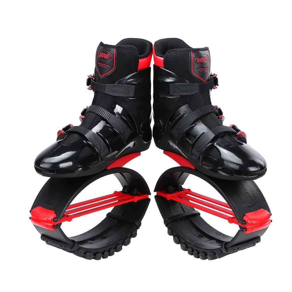 Joyfay Jump Shoes - Jumping Boots for Adults Women Men Fitness - Red/Black XX-Large