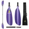 Z&J SPORT Sea Kayaking Paddle with Paddle Bag, SK-III Translucent Fiber Paddle Blade, Adjustable Carbon Shaft for Relaxed Kayaking Touring (220-230cm) view 1