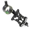 Archery Compound Bow Sight Aluminum Alloy 0.019" Fiber Optic 1 Pin Bow Sight Micro-Adjustable Aim Sight Toolless Quickset with Sight Light Compound Bow Accessory (Bow Sight) view 1