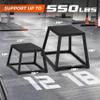Yes4All Metal Plyo Box, Steel Plyo Box - Sturdy, Anti-Slip, and Ideal for Home Gym Workouts - Choose from 12 or 18 Inches (12 inches) view 2