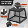 Yes4All Metal Plyo Box, Steel Plyo Box - Sturdy, Anti-Slip, and Ideal for Home Gym Workouts - Choose from 12 or 18 Inches (12 inches) view 3
