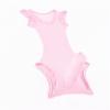 Men's Jockstrap Bodysuit Sheer See Through Underwear One Piece Bulge Lace Bodysuit Leotard Lingerie Nightwear (Pink,One Size) view 2