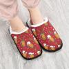 Boccsty Beer Mugs Spa Slippers Santa Hat Deer Antler Christmas House Slippers Memory Foam Slippers Indoor Outdoor Home Shoes L for Men Woman view 2