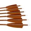 30" Archery Carbon Hunting Arrows Traget Practice Arrow Spine 500 600 with 4 Turkey Feather Fletching 100 Grain Removable Field Tips for Compound Bow and Recurve Bow (12 pcs arrow, Spine 600) view 3