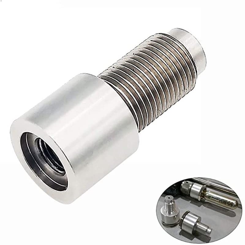 12g CO2 Converter Adapter,3/8 to M16, 88g 90g Cartridge to 12g 45g Co2 Threaded Capsule Cartridge M16 Converter Adapter