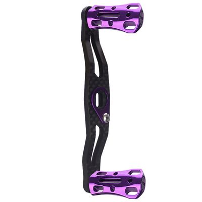 Adoolla Fishing Reel Handle Modified Double Rocker Replacement Accessories for Baitcasting Spinning Fishing Reel Carbon Fiber-A
