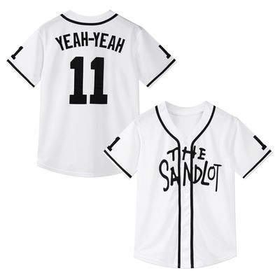Vilojen The Sandlot Jersey Youth Alan Yeah-Yeah McClennan Stitched Kids Movie Baseball Jersey Gifts for Kids XS-XL(X-Small) WhIite