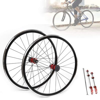 700C Ultralight Road Bicycle Bike Wheel Front Rear Wheelset Brake C/V 7-11 Speed