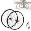 700C Ultralight Road Bicycle Bike Wheel Front Rear Wheelset Brake C/V 7-11 Speed view 1