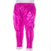 FEESHOW Kids Girls Boys Metallic Harem Dance Pants for Modern Hip Hop Sports Gymnastic Workout Dancewear Hot Pink 12-24 Months view 4