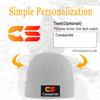 Custom Beanie Hat Design Your Own Logo Personalized Winter Knitted Hats for Men Women Warm Knit Beanies Cap Gifts for Christmas Birthday (Deep Grey) view 3