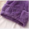 Toddler Kids Baby Girl Boy Clothes Winter Warm Fleece Hooded Bear Ear Sweatshirt Tops and Pants 2Pcs Fall Easter Outfits (Purple, 3-4 Years) view 2