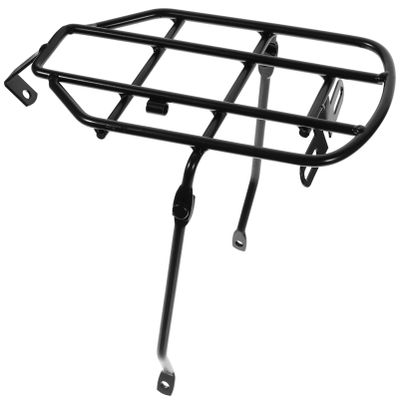Homoyoyo Racks Stand Backseat Luggage Creative Car Black Seats Hollow Storage Rack High Rear Stable Equipment Pad Cycle Bicycles Decorative Metal Electric Carrier for Supple Classic