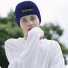Custom Beanie Hat Design Your Own Logo Personalized Winter Knitted Hats for Men Women Warm Knit Beanies Cap Gifts for Christmas Birthday (Navy Blue) view 4