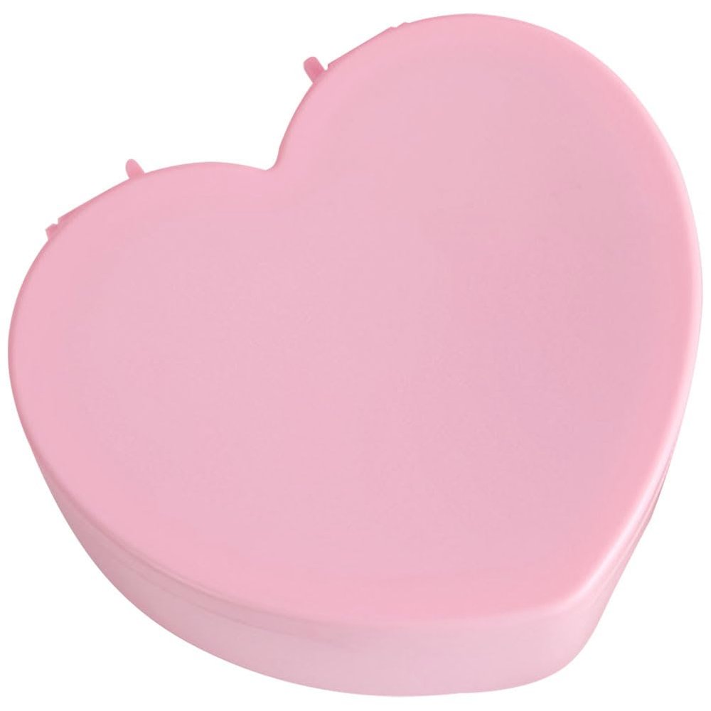 Cabilock present Ornaments Little Girls Jewelry Box Plastic Jewelry Trinket Box Heart Shape Jewelry Container Holder Necklace Earrings Ring Storage Case for Girl present Kids Jewelry Box
