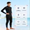 REALON Full Wetsuit Mens Womens 4/3mm Neoprene Diving Scuba Triathlon Wet Suits Cold Water Keep Warm Back Zipper Long Sleeve Thermal Swimsuit view 3