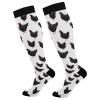 Wusikd Chicken Compression Socks for Women and Men Circulation Black Long Socks for Athletic Running 1 view 1
