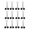 12Pcs Multicolor Headscarf Pearl Pins Clips U Shape Hijab Scarf Lady Muslim Scarf Shawl Clips Scarf Brooches Pin Jewelry Accessories(black) view 1