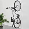 NiQinWuKin 2 Pack Bike Rack Wall Hook Wall Mount Bike Hook Holder Storage Rack for Indoor Storage and Garage Organization Flip-Up Bicycle Rack with EVA for Bicycles - Mountain (Triangle Black) view 2