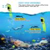 Greatever Dry Snorkel Set,Panoramic Wide View Anti-Fog Scuba Diving Mask,Professional Snorkeling Gear for Adults Kids view 4
