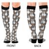 Wusikd White Goose Compression Socks for Women and Men Circulation Cute Long Socks for Athletic Running 1 view 2