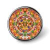 Aztec Calendar Round Brooch Pin for Men Women Personalized Badge Button Collar Pin Dress Scarf Jacket Accessories