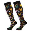 Wusikd Fun Chickens Compression Socks for Women and Men Circulation Birds Long Socks for Athletic Running 1 view 1