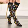 Wusikd Fun Chickens Compression Socks for Women and Men Circulation Birds Long Socks for Athletic Running 1 view 3