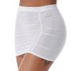 Lejafay Women's Micro Mini Hip Skirt Mesh Sheer Transparent Bodycon Short Skirt Ultrashort Skirts White One Size view 3