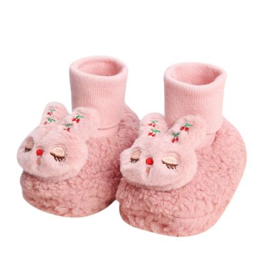 Baby Booties Newborn Warm Winter Snow Boots Soft Sole Anti-Slip Booties Shoes Cotton Shoes 0-18 Months (A, 0-6 Months)