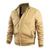 Maiyifu-GJ Bomber Jackets for Mens Fall Winter Slim Fit Lightweight Softshell Coat Cotton Windproof Varsity Baseball Coats (Yellow,Medium) view 1