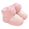 Baby Shoes Newborn Infant Fleece Booties Winter Warm Snow Boots Soft Sole Crib Shoes Booties (Pink, 13) view 1