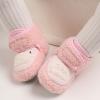Baby Shoes Newborn Infant Fleece Booties Winter Warm Snow Boots Soft Sole Crib Shoes Booties (Pink, 13) view 2