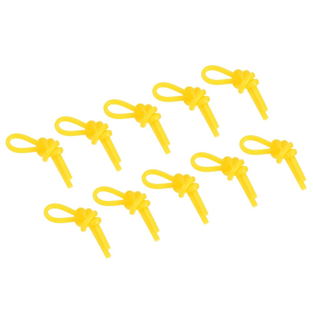 PATIKIL Tennis Vibration Dampeners, 10 Pack Silicone Racquet Shock Absorber Racket String Damping, Yellow