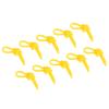 PATIKIL Tennis Vibration Dampeners, 10 Pack Silicone Racquet Shock Absorber Racket String Damping, Yellow view 1
