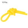 PATIKIL Tennis Vibration Dampeners, 10 Pack Silicone Racquet Shock Absorber Racket String Damping, Yellow view 3