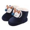 Baby Booties Newborn Infant Booties Fleece Warm Shoes House Slippers Non-Slip Soft Sole Boots 0-18 Months (Blue, 12-18 Months) view 1