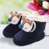 Baby Booties Newborn Infant Booties Fleece Warm Shoes House Slippers Non-Slip Soft Sole Boots 0-18 Months (Blue, 12-18 Months) view 3