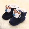 Baby Booties Newborn Infant Booties Fleece Warm Shoes House Slippers Non-Slip Soft Sole Boots 0-18 Months (Blue, 12-18 Months) view 4