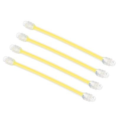 PATIKIL Tennis Vibration Dampeners, 4 Pack Silicone Racquet Shock Absorber Racquet String Damping, Yellow